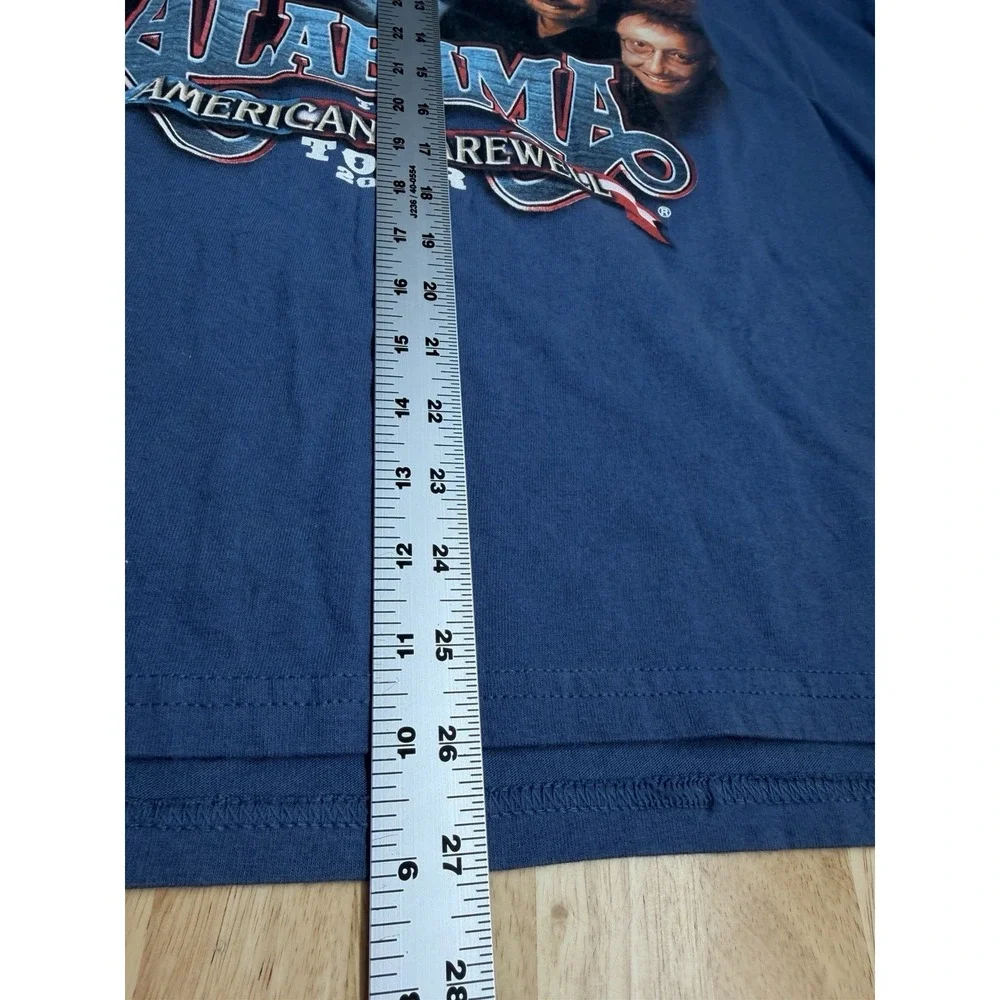 Vintage Alabama Tshirt Men's XL Blue 2003 Farewell Tour Double Sided Country 00s - Picture 9 of 12